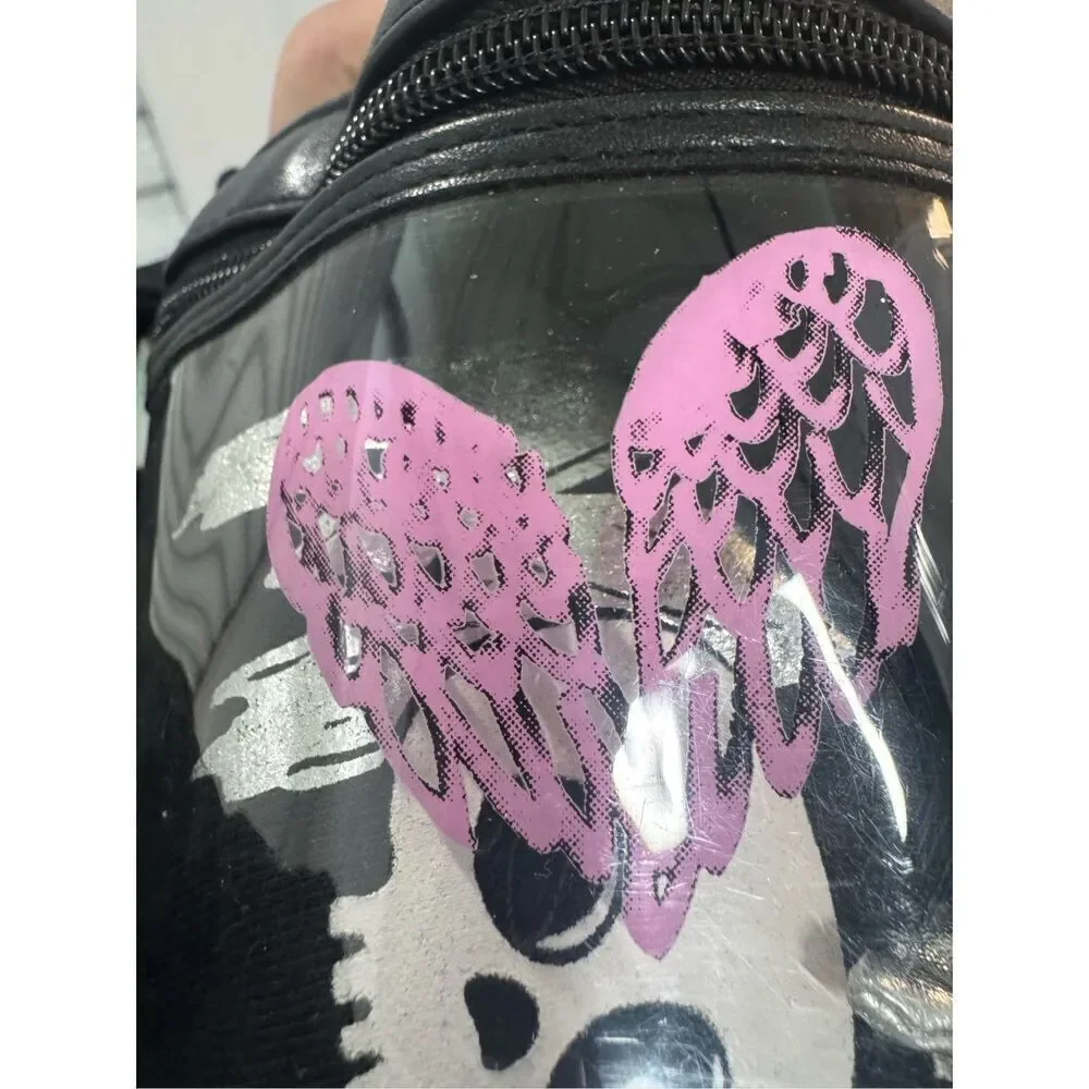 Victoria’s Secret graffiti heart wings VS make up bag/train case